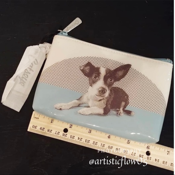 NEW! Modern Zip Pouch Etched Dog by Catseye London - Picture 5 of 9